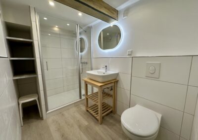 Badezimmer der Ferienwohnung F1