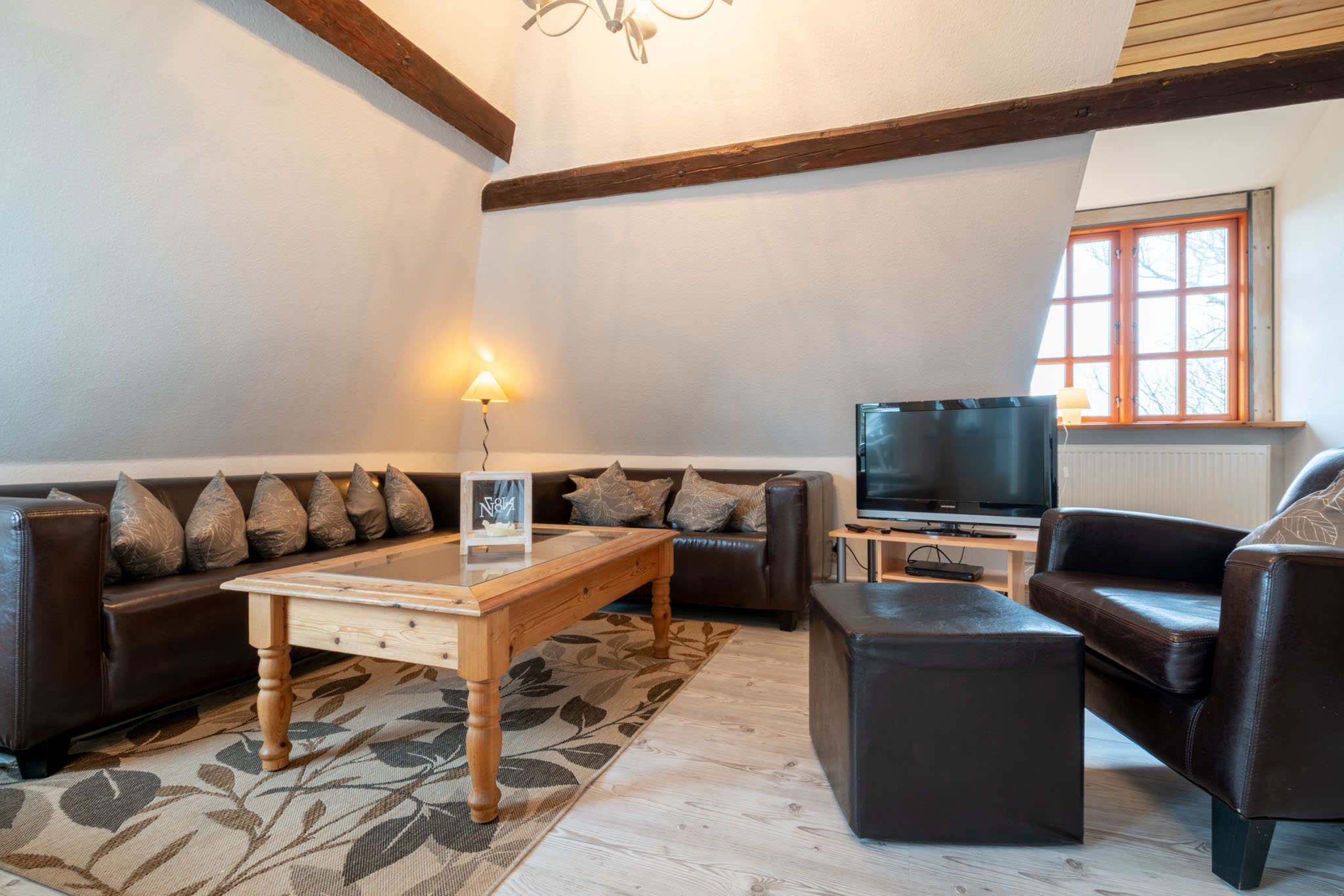 Ferienwohnung St. Peter-Ording Couchecke der Ferienwohnung F4